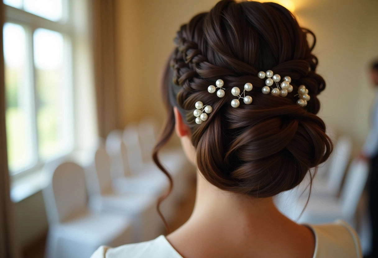 coiffure mariage tressée