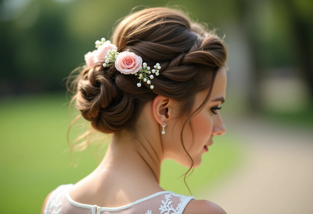 chignon tressé